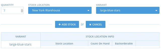 Stock Management Page